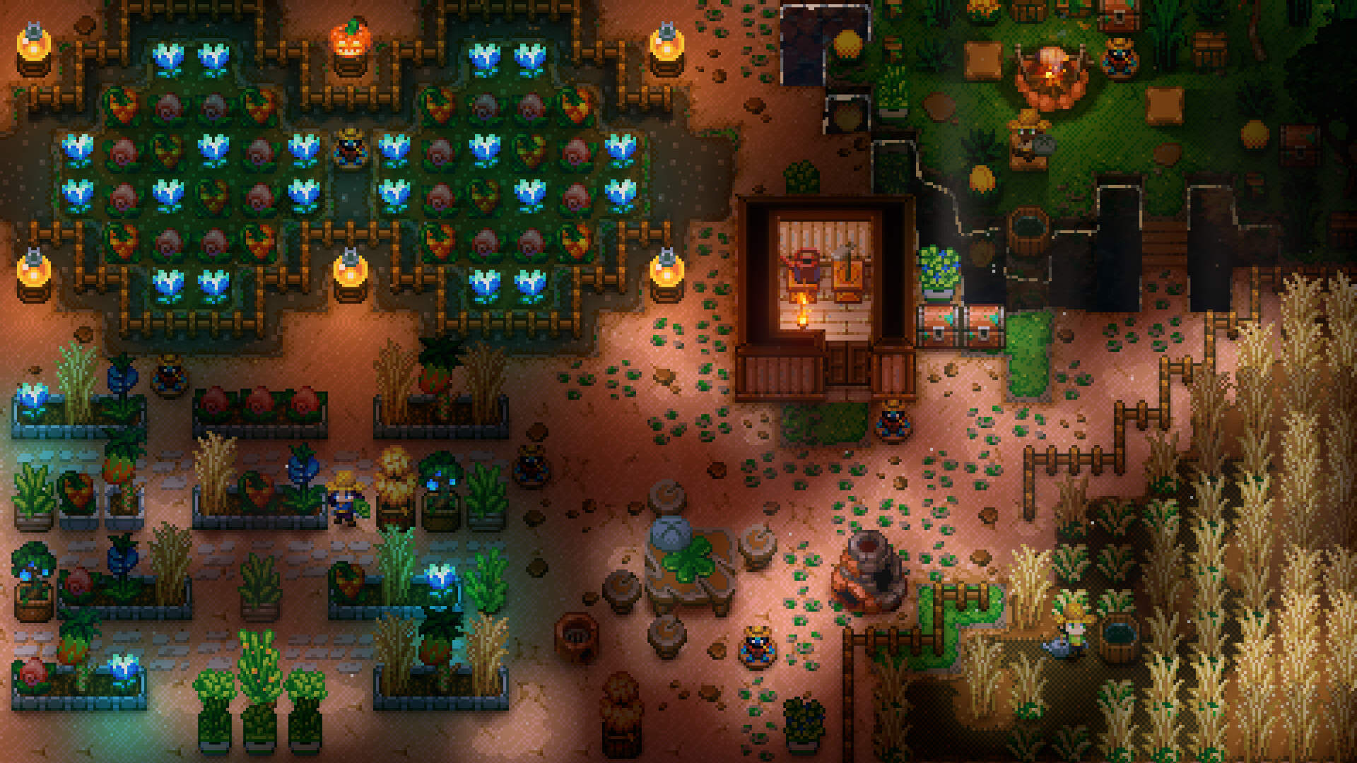 Official Core Keeper farm scene; illustrative game screenshot