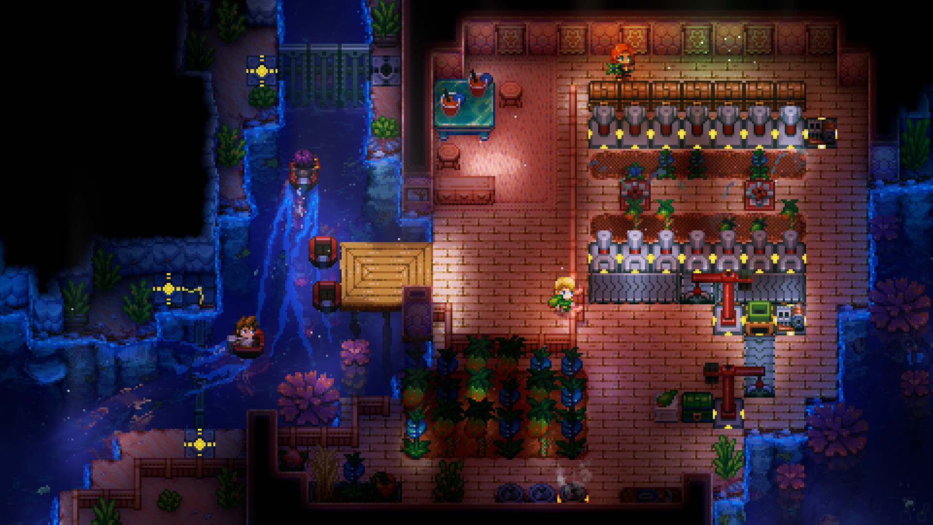 Official Core Keeper base workshop scene; illustrative game screenshot