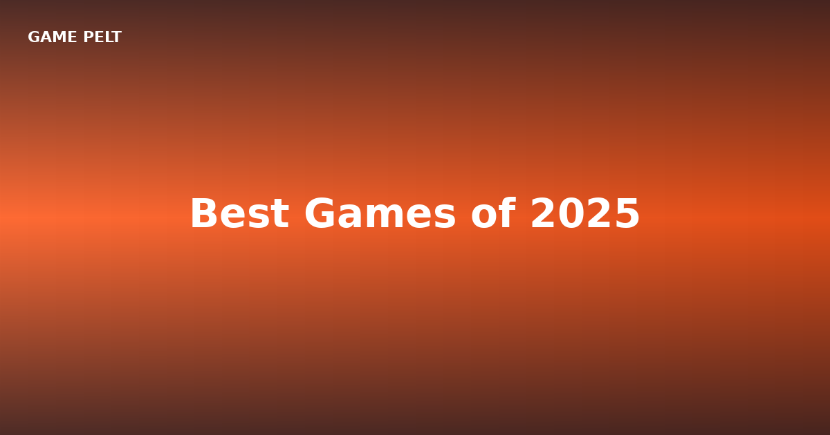Best Games of 2025