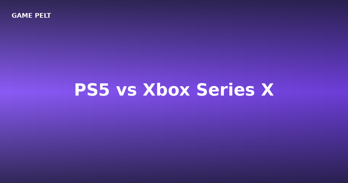 PS5 vs Xbox Series X